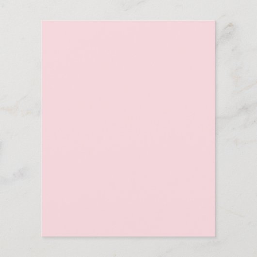 Begrotingspaptisme blush roze florale witte arch (Achterkant)