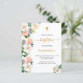 Begrotingspaptisme waterkleurige bloemkolen roze w (Staand voorkant)