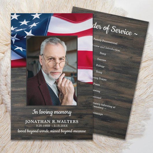 Begrotingspatriottische volgorde van dienst Funera