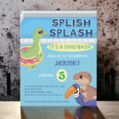 BEGROTINGSPLAKJE Dino Pool Birthday