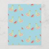 BEGROTINGSPLAKJE Dino Pool Birthday (Achterkant)