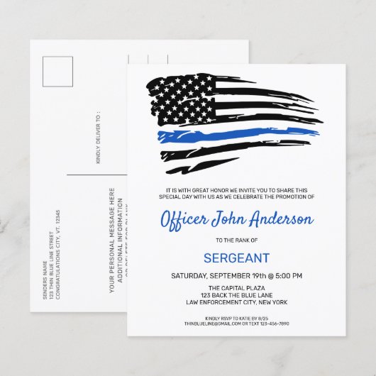 Begrotingspolitieprikkel voor blauwe lijnen (Voorkant / Achterkant)