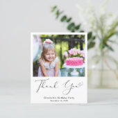 Begrotingspost Foto van Birthday Hartelijk dank (Staand voorkant)