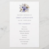 Begrotingsprogramma Paarse Florals Foliage Weduwen (Voorkant)