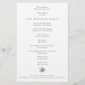 Begrotingsprogramma Paarse Florals Foliage Weduwen (Achterkant)