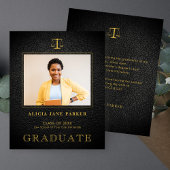 Begrotingsrecht school afstuderen foto aankondigin