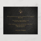 Begrotingsrecht school afstuderen foto aankondigin (Achterkant)