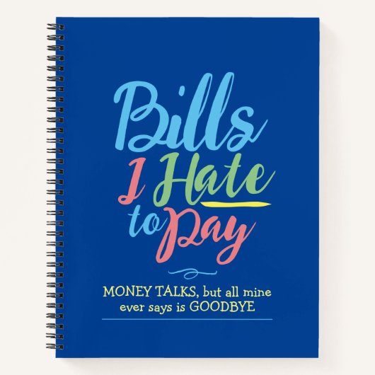 Begrotingsrekening die dagelijks maandelijkse fina notitieboek (Voorkant)