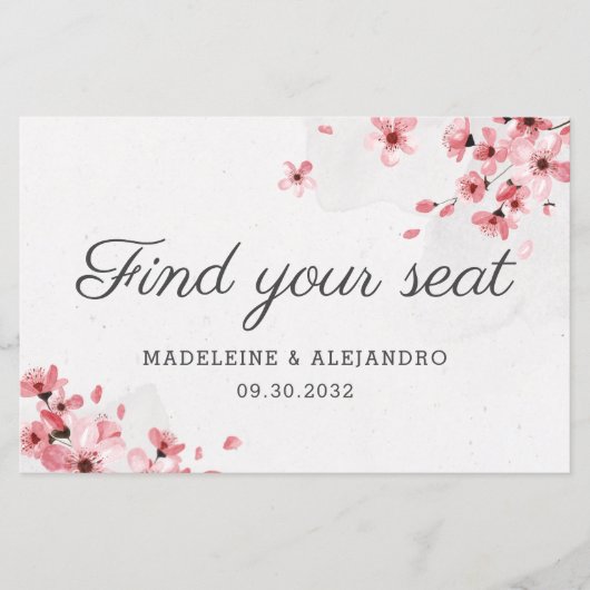 Begrotingsroze kersen bloesem vinden je plaats (Voorkant)