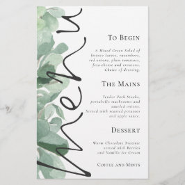 Begrotingsscript Eucalyptus Leaves Weduwmenu