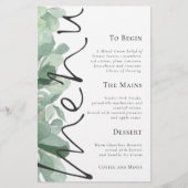 Begrotingsscript Eucalyptus Leaves Weduwmenu (Voorkant)