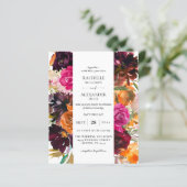 BegrotingsSinaasappel, Roze, Paarse Herfst Floral  (Staand voorkant)