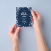 Begrotingssneeuwvlokken op uitnodiging van de mari flyer (Hand)