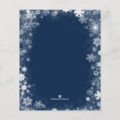 Begrotingssneeuwvlokken op uitnodiging van de mari flyer (Achterkant)