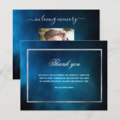 Begrotingssympathie blauwe hemel bedankt foto (Voorkant / Achterkant)