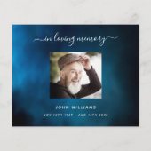 Begrotingssympathie blauwe hemel bedankt foto (Achterkant)