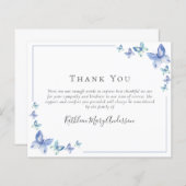 Begrotingssympathie Butterfly Funeral Dank u wel (Voorkant / Achterkant)