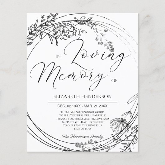 Begrotingssympathie Dank je wel. Papierblad (Voorkant)