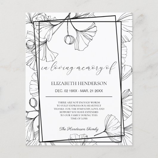 Begrotingssympathie Dank je wel. Papierblad (Voorkant)