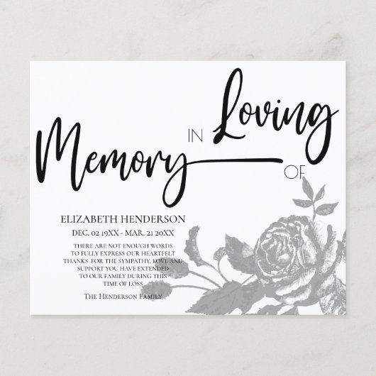 Begrotingssympathie/Dank u. Flyer (Voorkant)