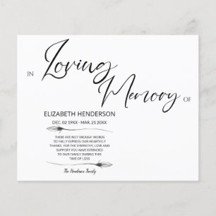 Begrotingssympathie Geheugen /Dank u. Flyer