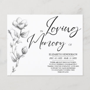 Begrotingssympathie Geheugen /Dank u. Flyer