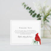 Begrotingssympathie Kardinaal Funeral Dank u wel (Staand voorkant)