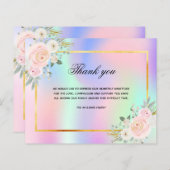 Begrotingssympathie regenboog bedankt foto (Voorkant / Achterkant)