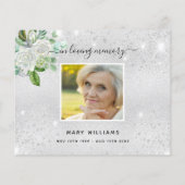 Begrotingssympathie zilveren foto bedankt (Achterkant)