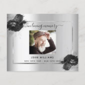 Begrotingssympathie zilveren foto bedankt (Achterkant)