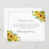 Begrotingssympathie Zonnebloem Funeral Dankuwel (Voorkant / Achterkant)