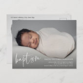 Begrotingsteam Baptisme & Christening Uitnodiging Briefkaart (Voorkant / Achterkant)