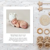 Begrotingsuitgave Foto's geboorteaankondiging