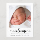 Begrotingsuitgave Foto's geboorteaankondiging (Voorkant)