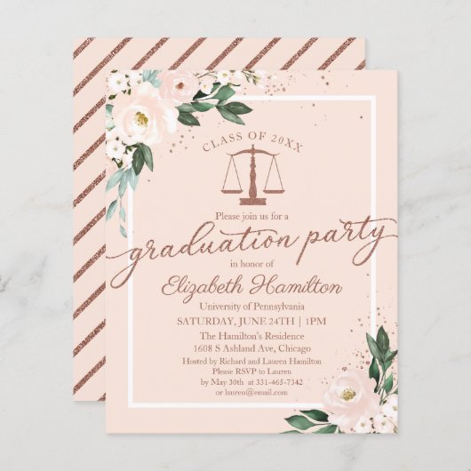 Begrotingsuitnodiging Rechtscollege (Voorkant / Achterkant)