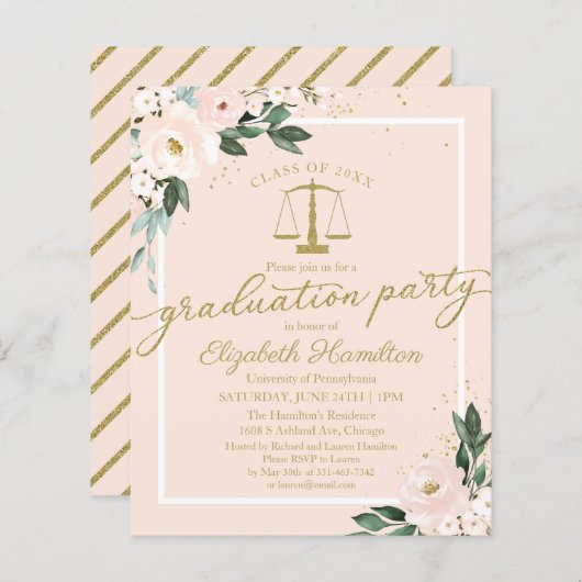 Begrotingsuitnodiging Rechtscollege (Voorkant / Achterkant)