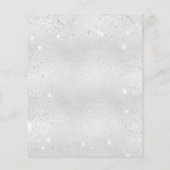 Begrotingsuitnodiging voor Birthday Silver Butterf Flyer (Achterkant)