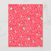 Begrotingsuitnodiging voor Cute Red Strawberry bab (Achterkant)