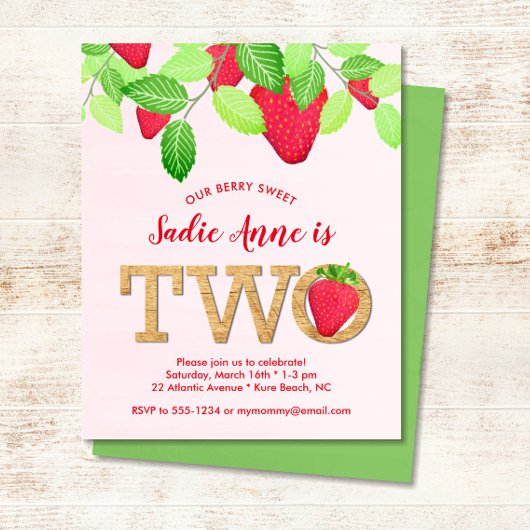 Begrotingsuitnodiging voor de zoete aardbei 2e ver