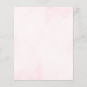 Begrotingsuitnodiging voor Floral vlinder baby sho (Achterkant)