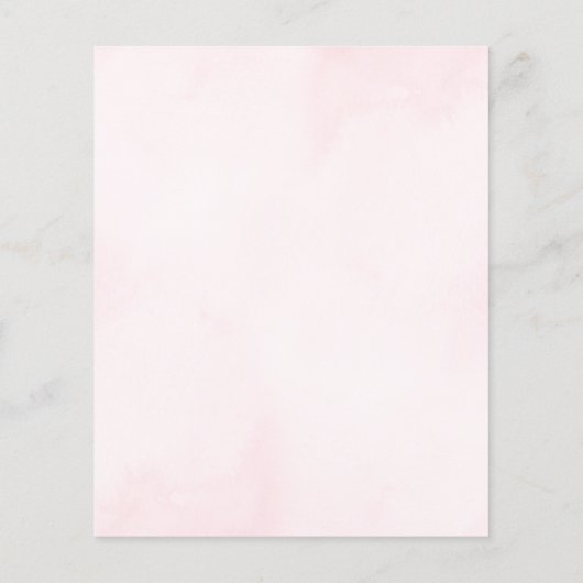 Begrotingsuitnodiging voor Floral vlinder baby sho (Achterkant)