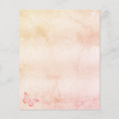 Begrotingsuitnodiging voor Quinceanera pampas butt Flyer (Achterkant)