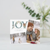 BEGROTINGSVakantie Joy Foto gepersonaliseerde Kaar (Staand voorkant)