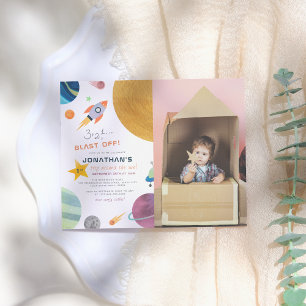 Begrotingsverlies! Space Boy Birthday Party foto