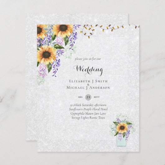 BEGROTINGSVERZOEKEN - Rustige zonnebloemen (Voorkant / Achterkant)