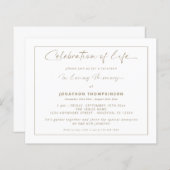 Begrotingsviering van de gouden grens van het leve (Voorkant / Achterkant)