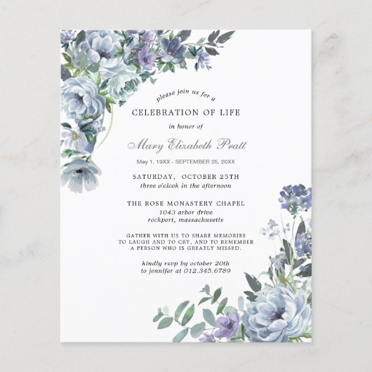 Begrotingsviering van de uitnodiging tot het indie (Voorkant)