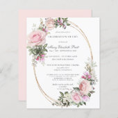 Begrotingsviering van de uitnodiging tot het indie (Voorkant / Achterkant)