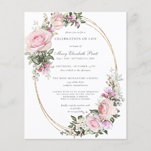 Begrotingsviering van de uitnodiging tot het indie (Voorkant)