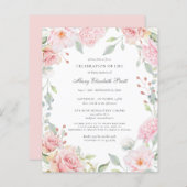 Begrotingsviering van de uitnodiging tot het indie (Voorkant / Achterkant)